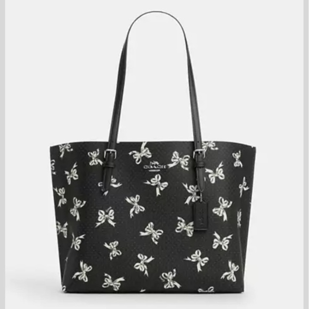 Coach Black and White Tote Bag